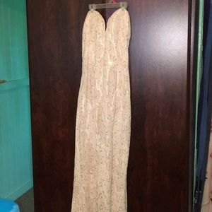 Lace and sequin mermaid formal dress